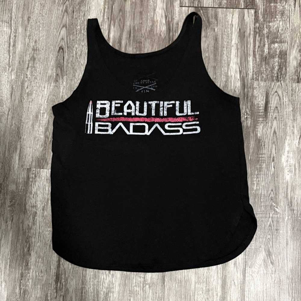 Grunt Style Women's Black and White Tank Top
